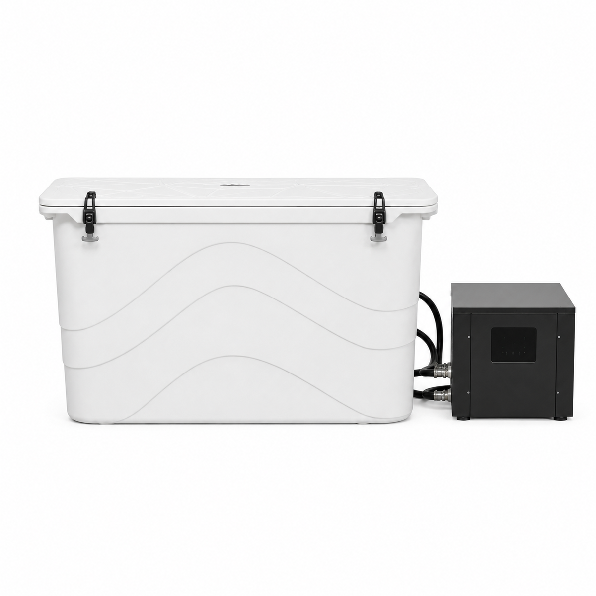 Frozin Complete Cold Plunge System – White Granite
