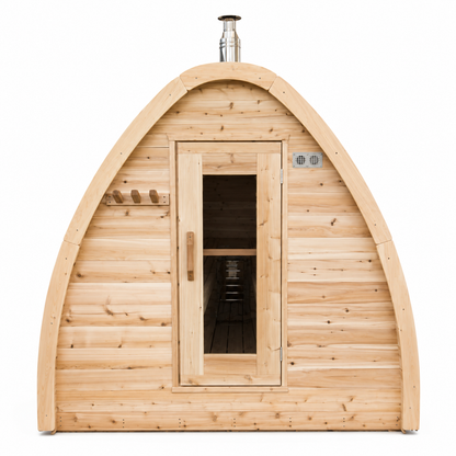 Leisurecraft CT MiniPOD 4-Person Outdoor Sauna