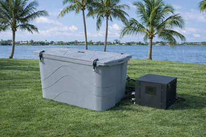 Frozin Complete Cold Plunge System – Grey Granite