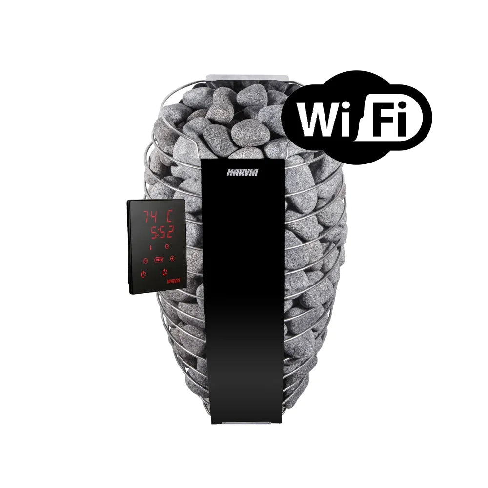 Turku 6-Person Barrel Sauna with Terrace & WiFi Heater