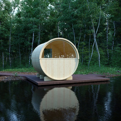 Vassa 6-Person Barrel Sauna with WiFi Heater