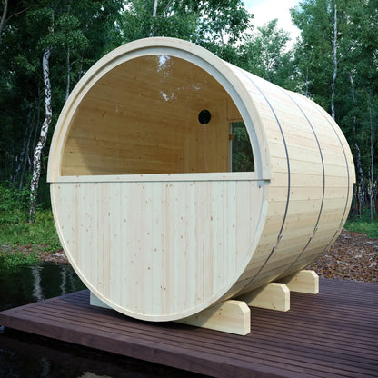 Vassa 6-Person Barrel Sauna with WiFi Heater