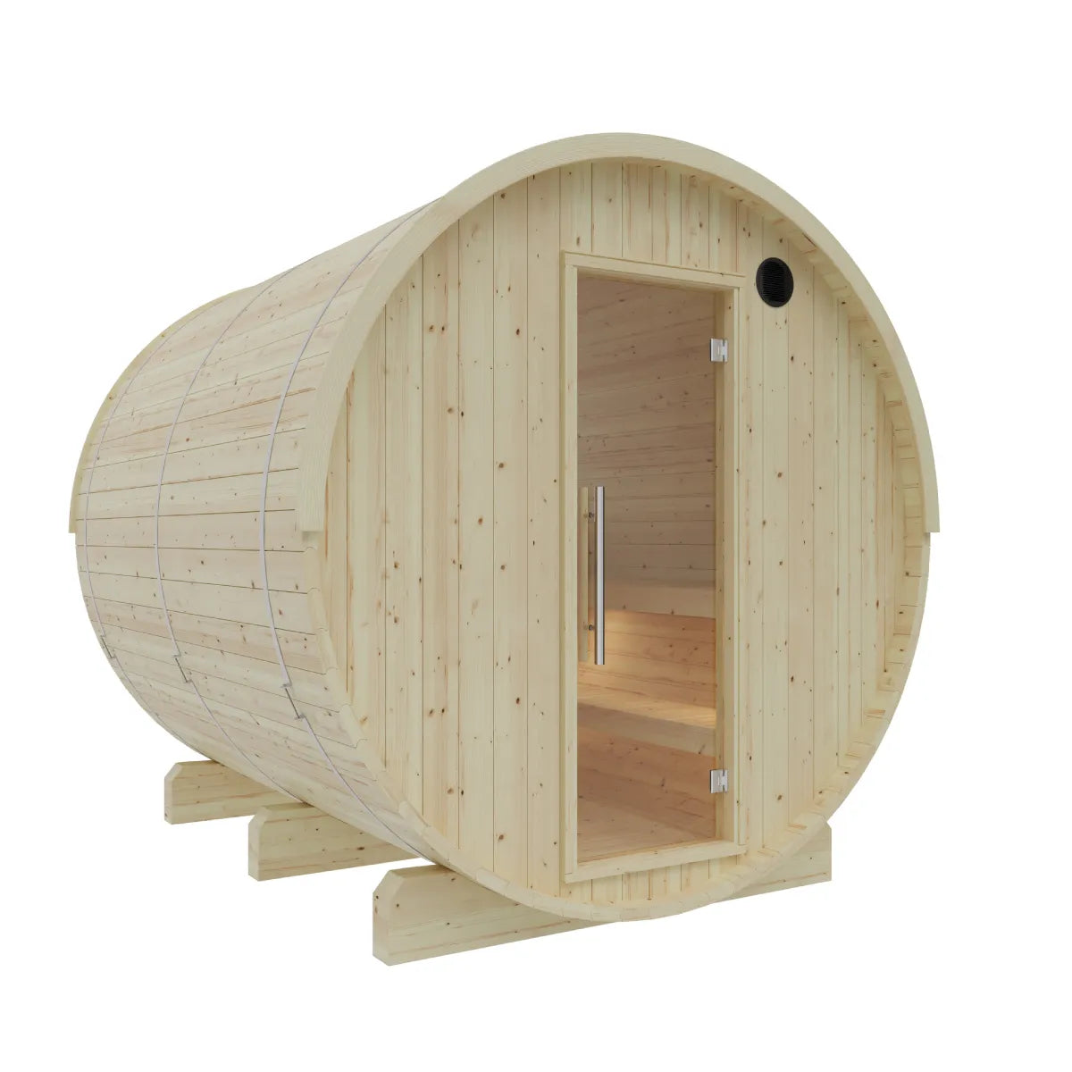 Vassa 6-Person Barrel Sauna with WiFi Heater