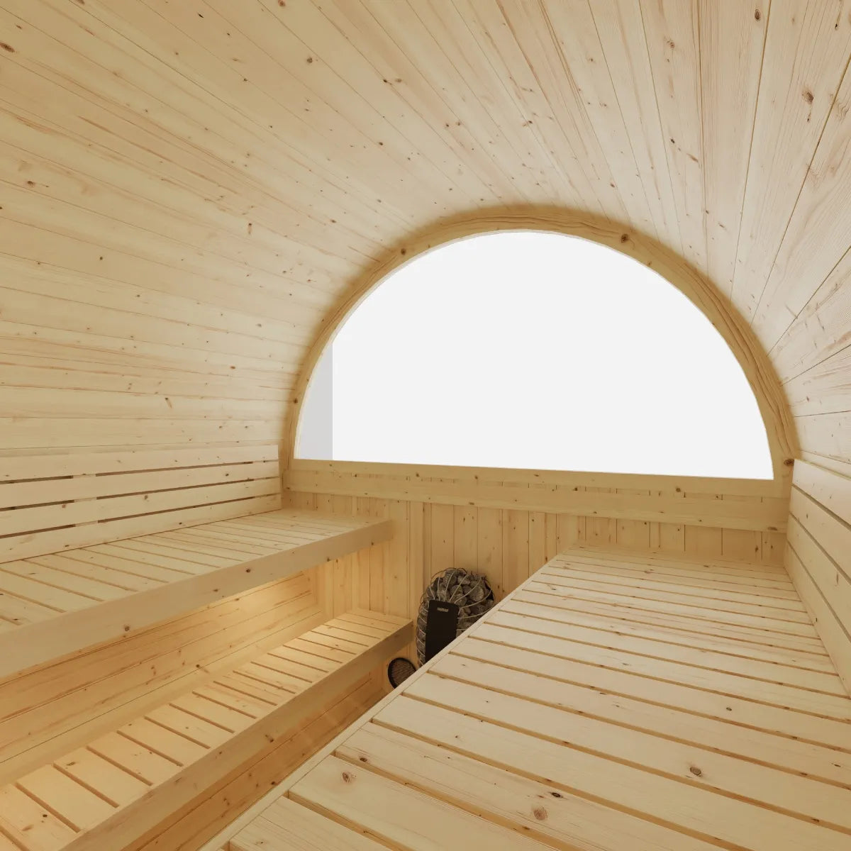Vassa 6-Person Barrel Sauna with WiFi Heater