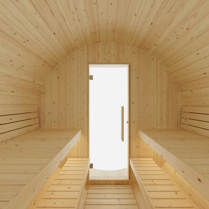 Vassa 6-Person Barrel Sauna with WiFi Heater